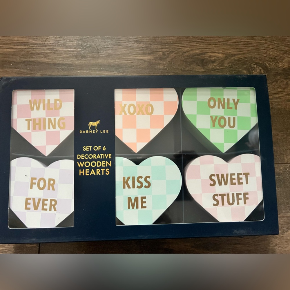 Dabney Lee wooden hearts